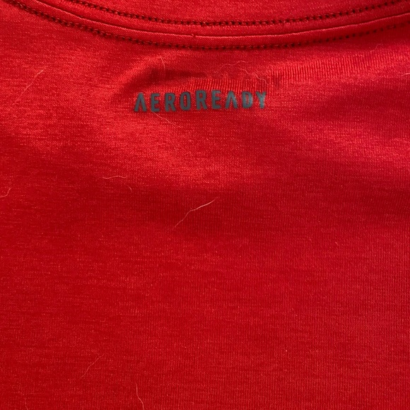 Adidas Youth Boy Red Dry Fit T-Shirt Size: Small (10-12) - Picture 5 of 5
